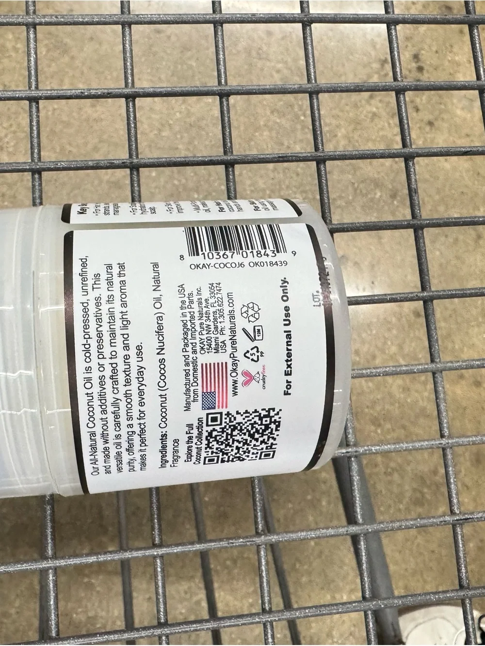All Natural Coconut Deep Moisturizer - White